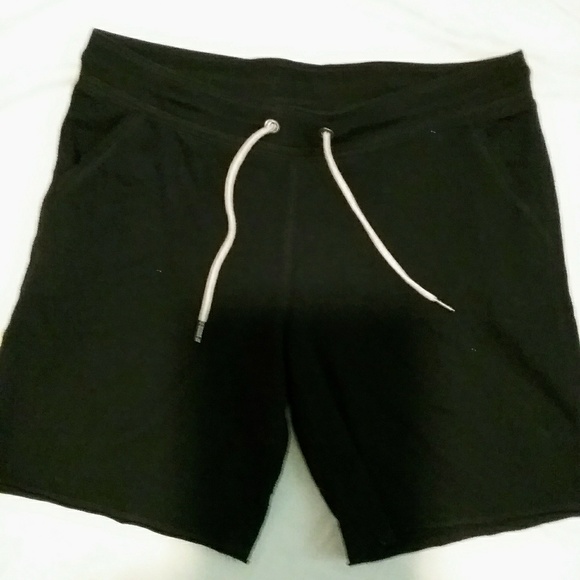 Pants - Women's black large cotton shorts